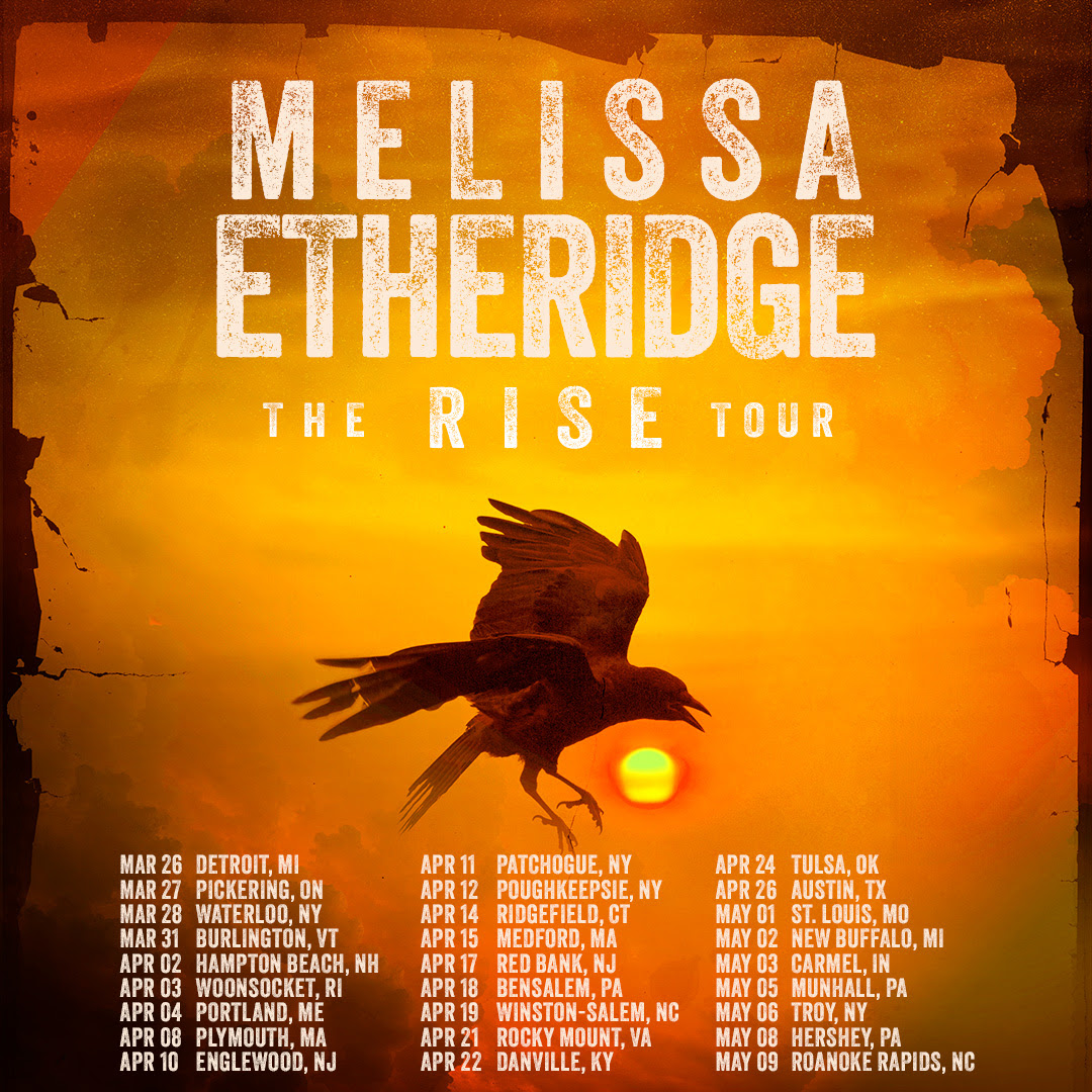 Melissa Etheridge live tour poster 2026